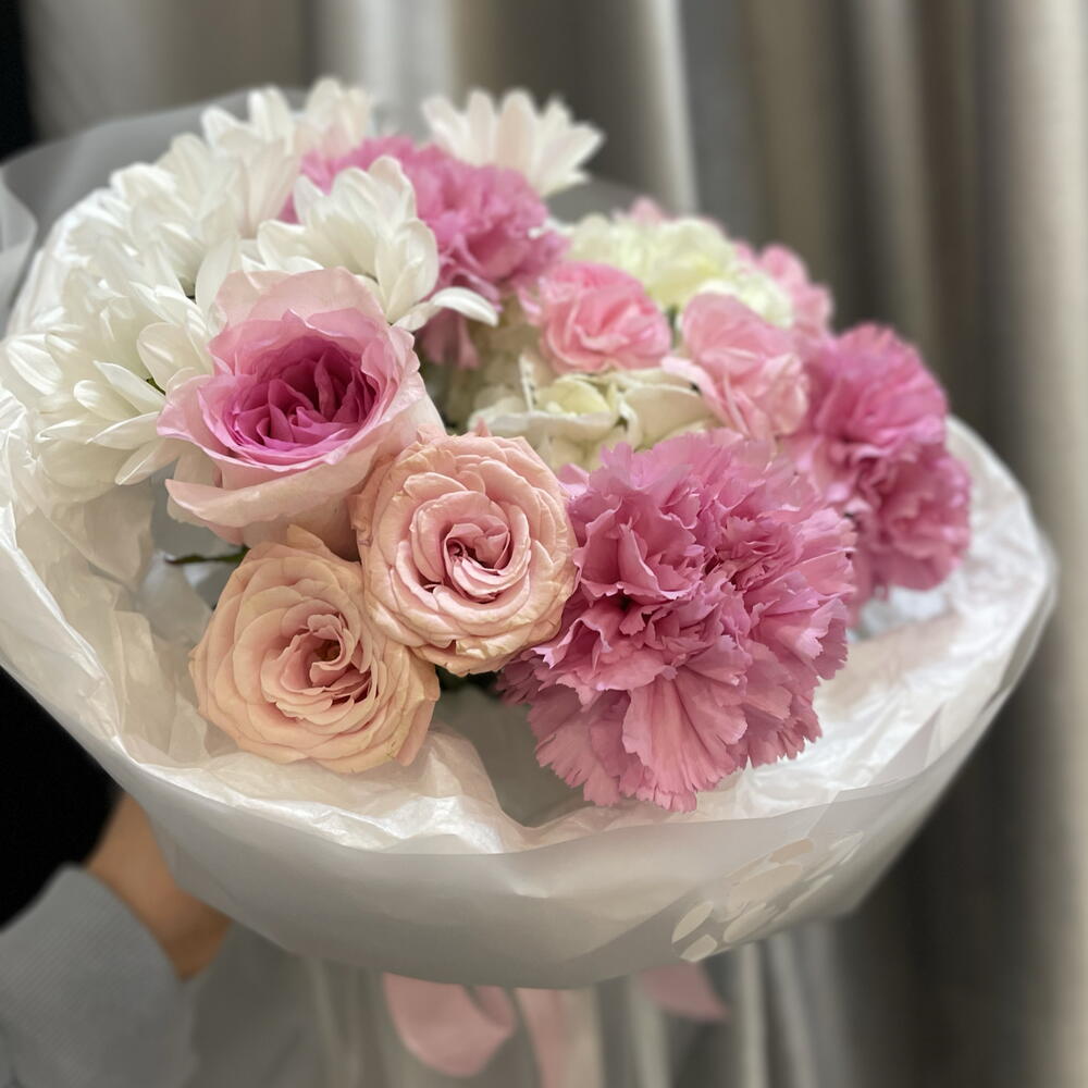 Букет с гортензией «Сладость»🌸