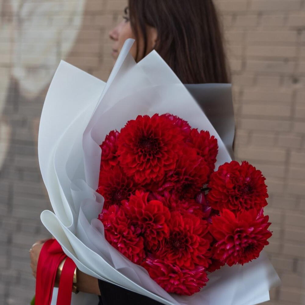 Георгины красные 15шт