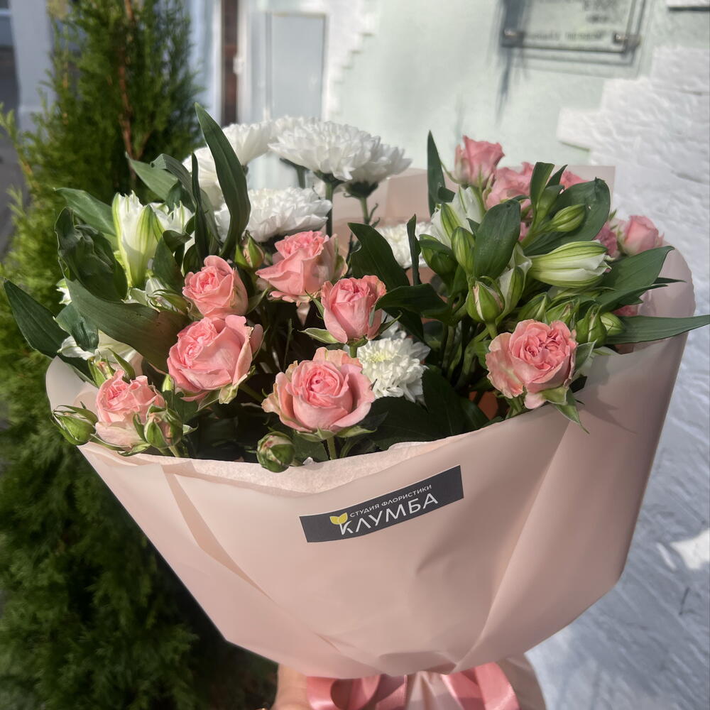 Сборный букет 💐 с кустовой розой