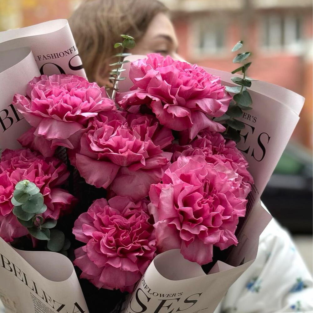 Букет «Под небом Парижа🌸: из французских роз Кантри блюз  для особенного дня» 💐