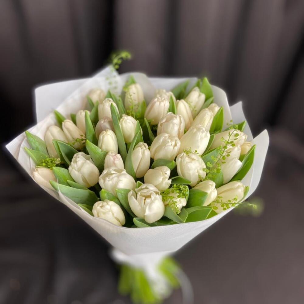White tulips