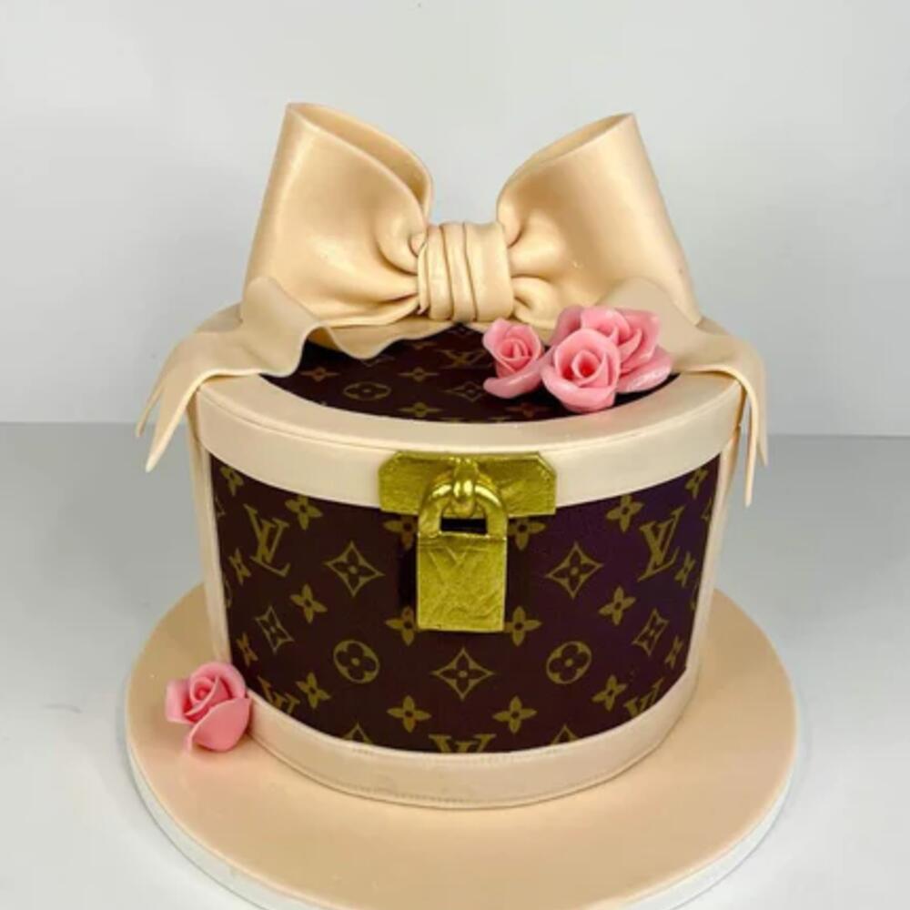 Louis vuitton gift box cake.  Gift box cakes, Louis vuitton gifts, Gifts