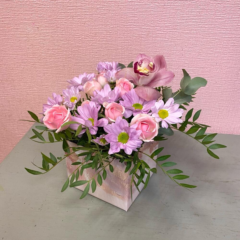 Caja de orquídeas