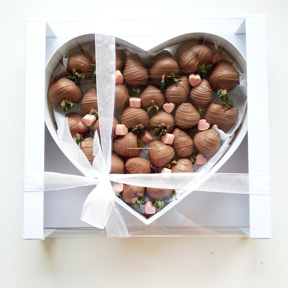 Chocolate-covered Strawberries Heart