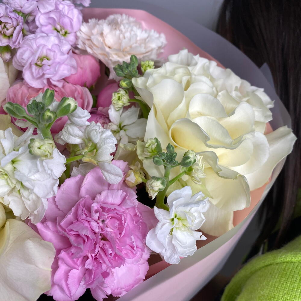 Мороженное🌸💓 французская Роза,ароматная маттиола и кудрявые диантусы🌸🍨