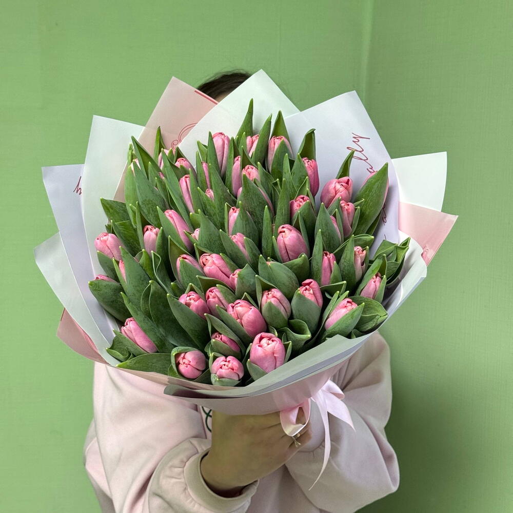 Тюльпаны розовые 🌷