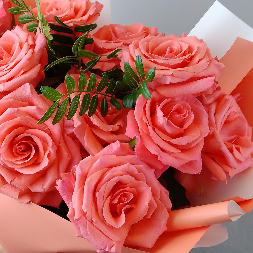 Букет из 11ти розовых роз