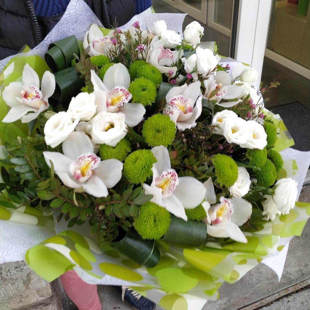Экзотический букет с орхидейками 😍