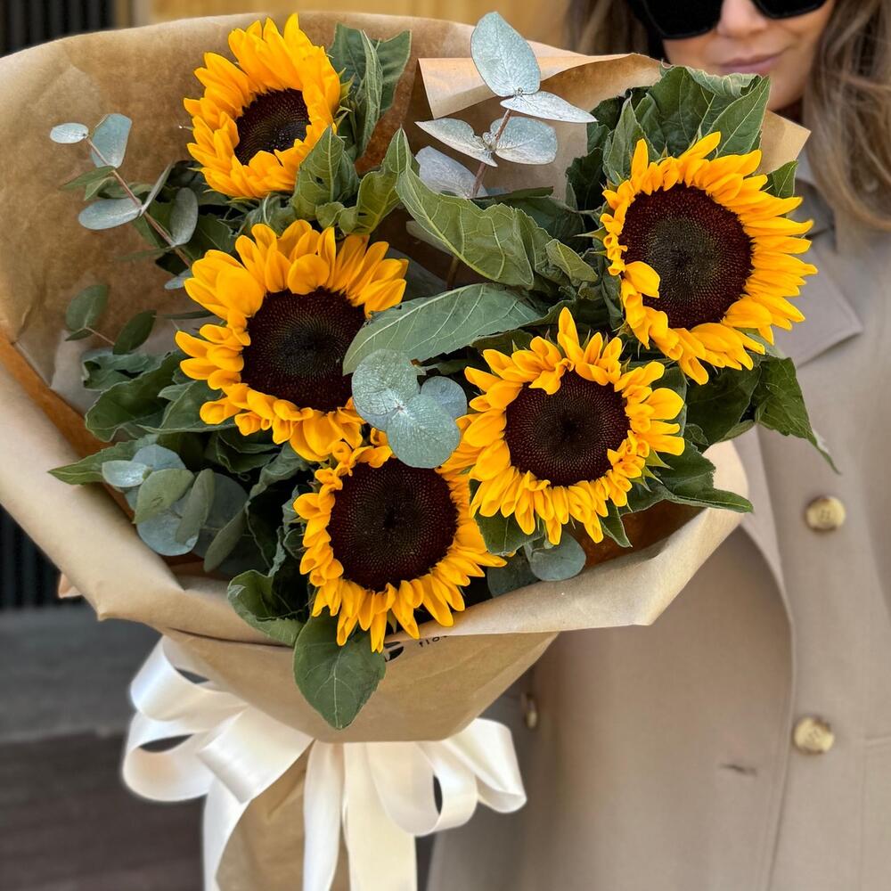Букет «Солнечный-Подсолнечный»🌻