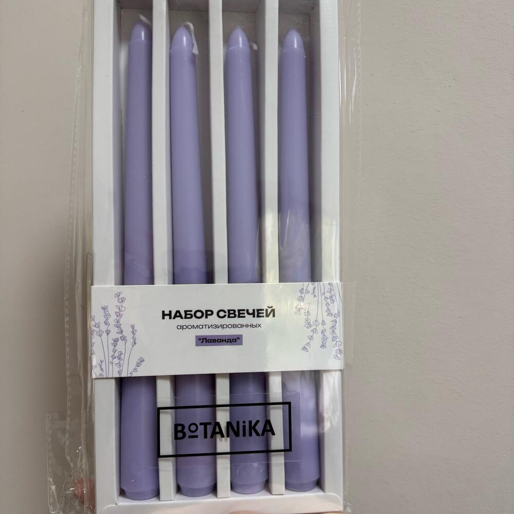 Набор из 4 столовых свечей
