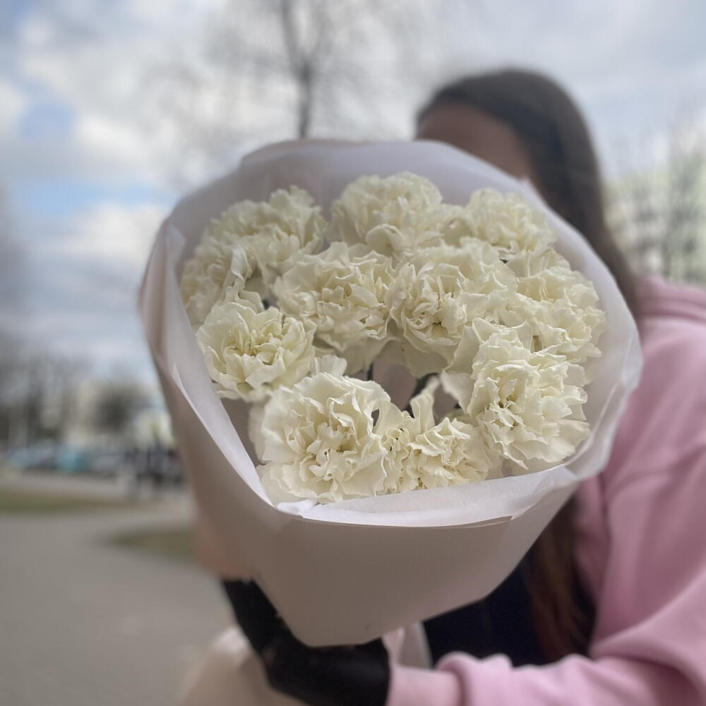 Белые диантусы