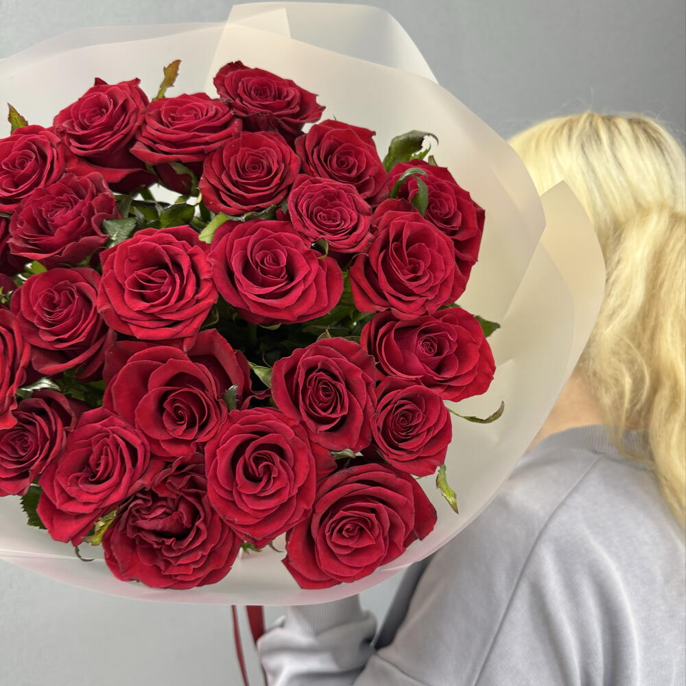 ❗️АКЦИЯ ❗️ Королевские розы красные ( Престиж 25шт )