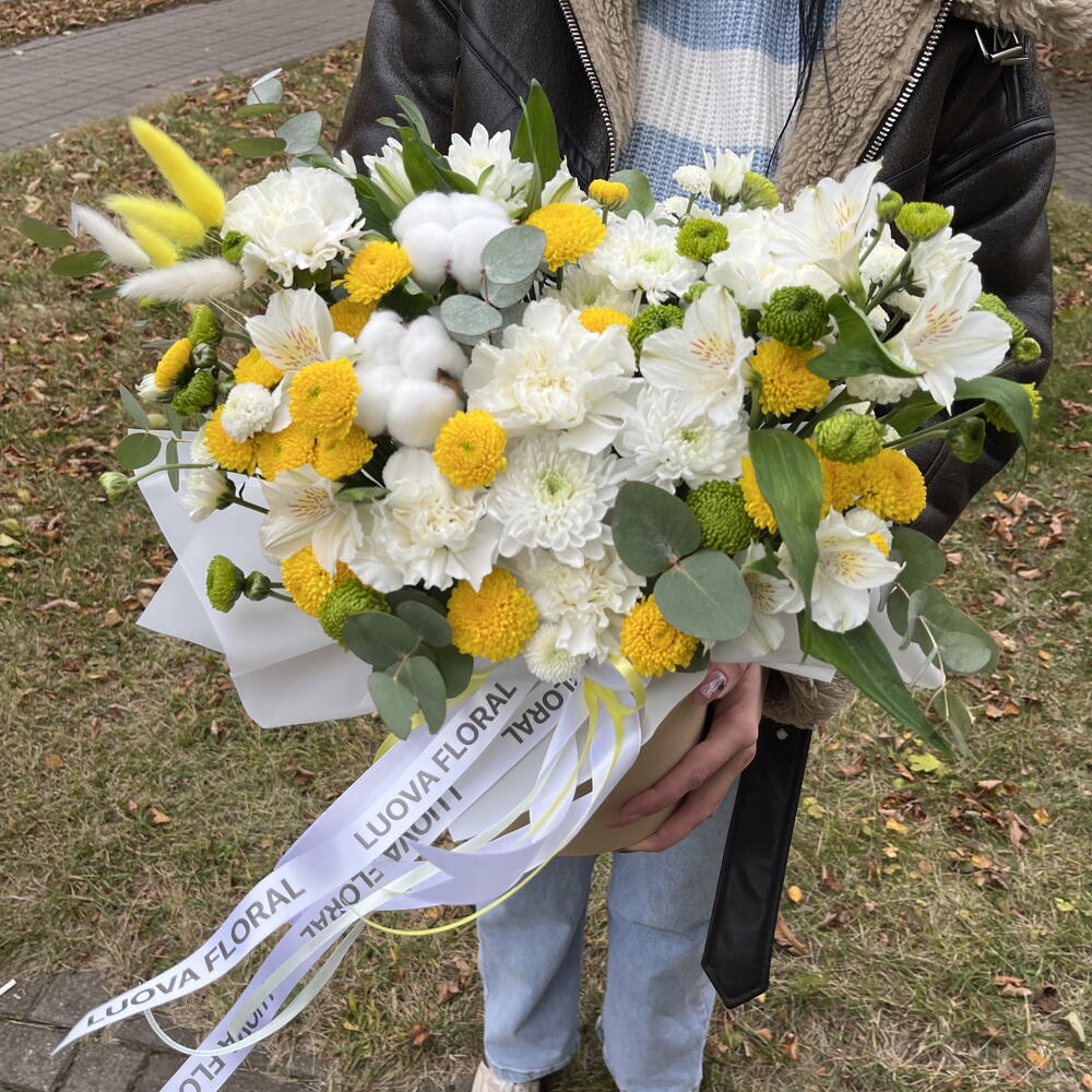 Солнечные цветы в коробке