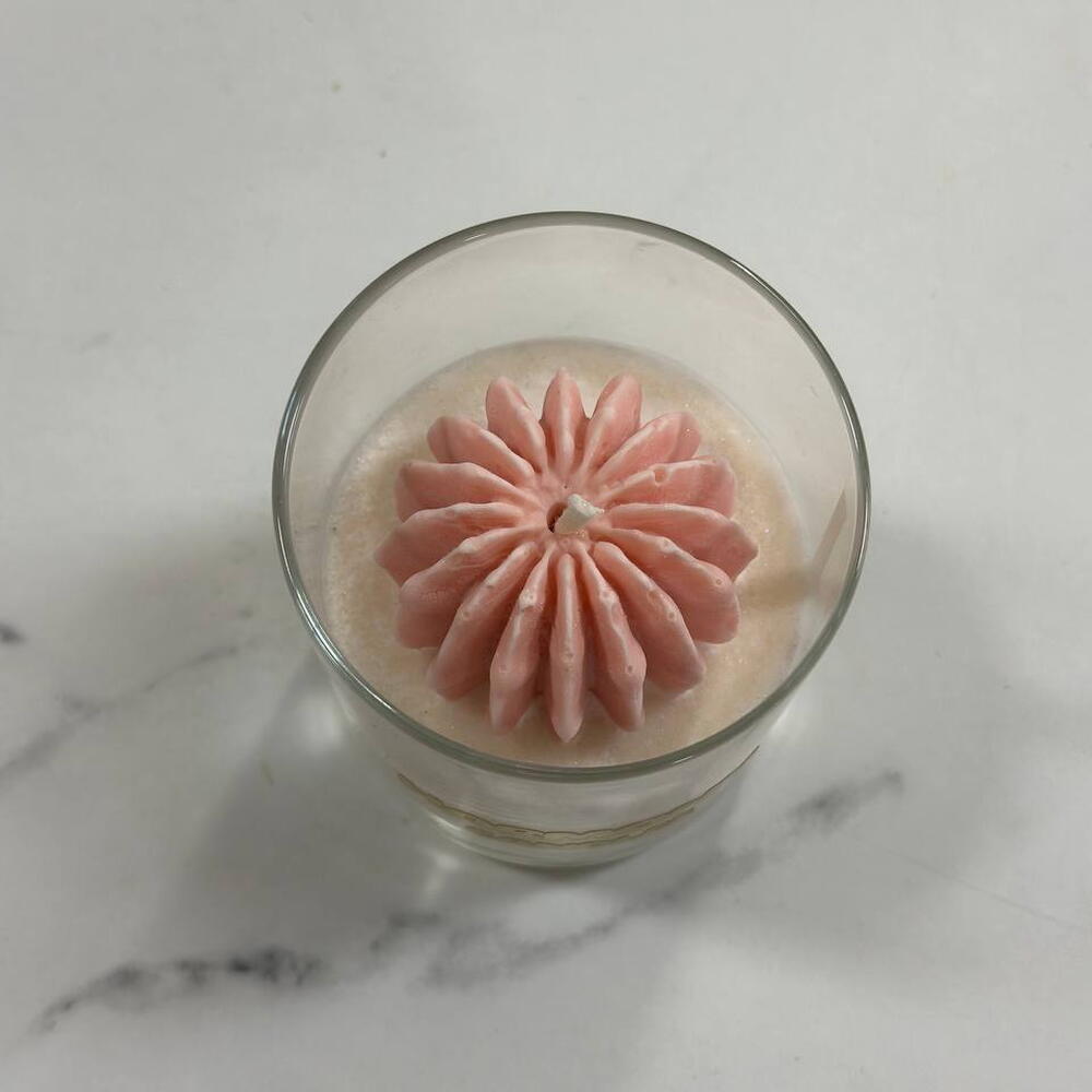 Свеча розовый кактус