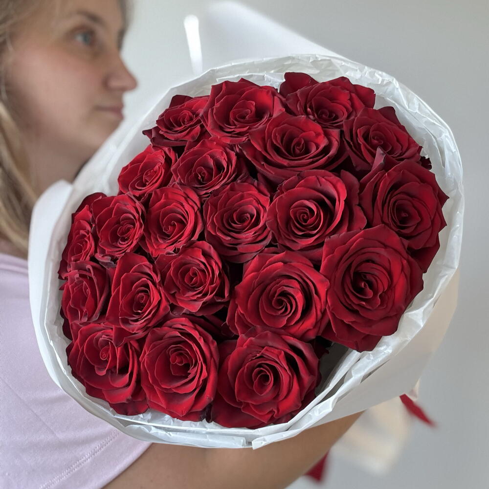 Эквадор Роза 21 шт с большим бутоном 60 см
