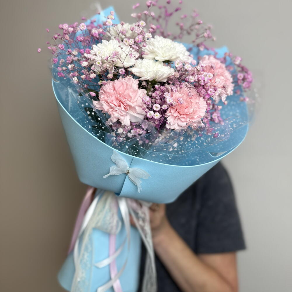 Конфетка 🍬 (Хризантема,гипсофила,диантусы(гвоздики)