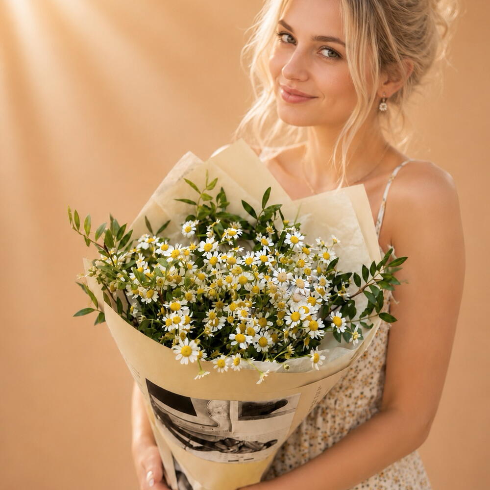 Bouquet-a compliment of fragrant daisies