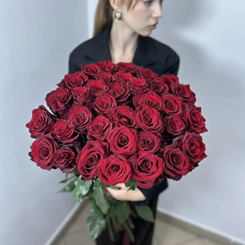 35 красных Эквадорских  роз