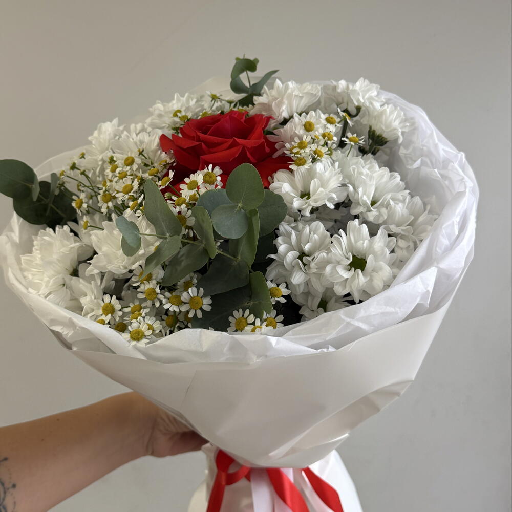 Букет «Сердце в белом»