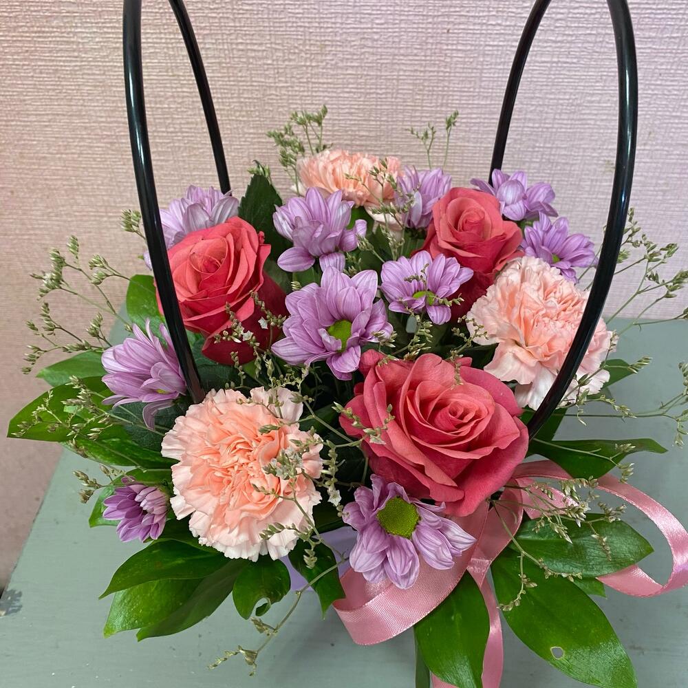 Flores en el bolso