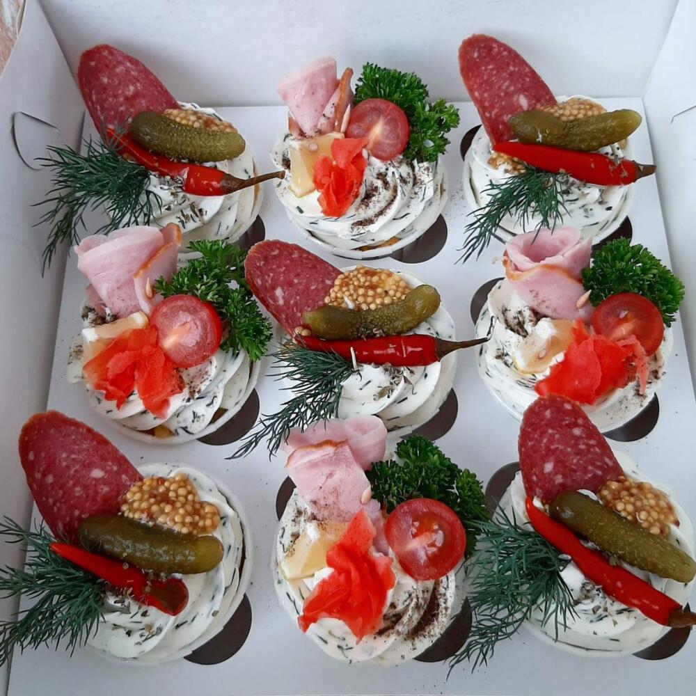 Закусочные капкейки(не сладкие)