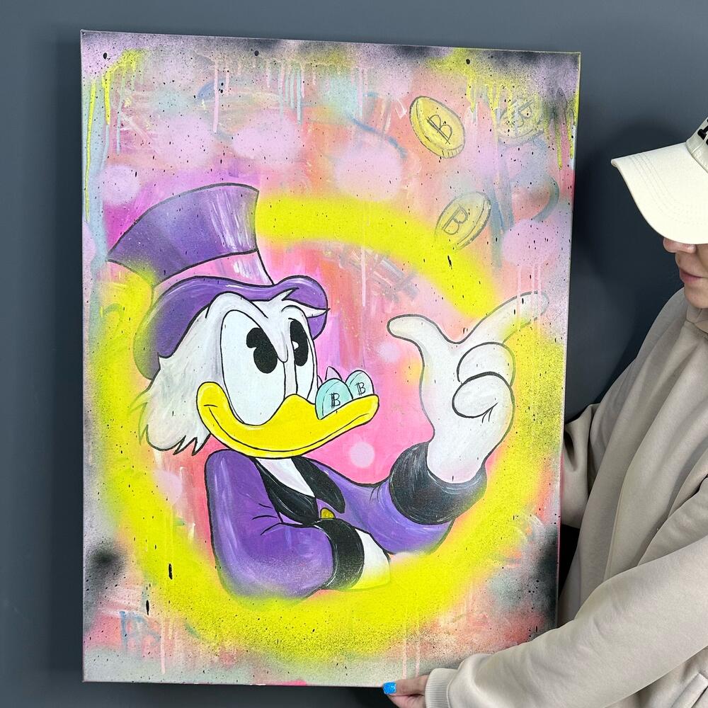 Ручная работаКартина Scrooge McDuck gold