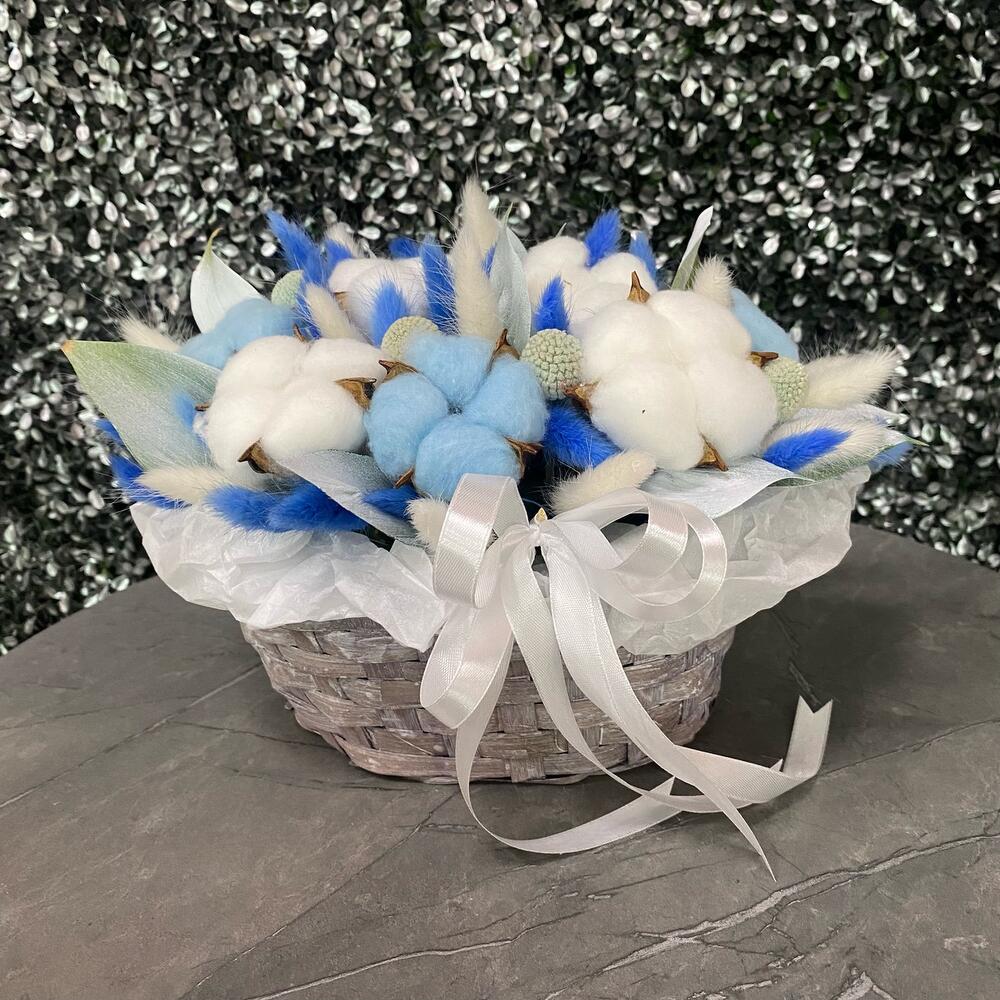 Корзина с сухоцветами💙