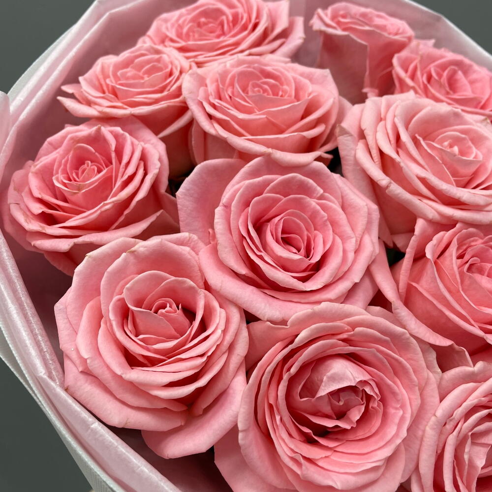 Нежность 💗 моно из 15 роз Софи Лорен