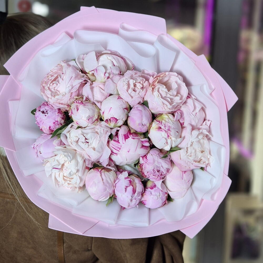 Букет из 21 пиона 💝