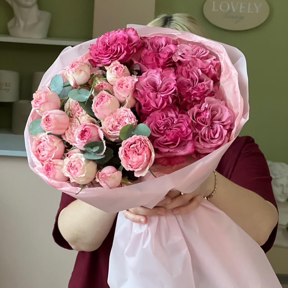 Букет с Пионовидными розами