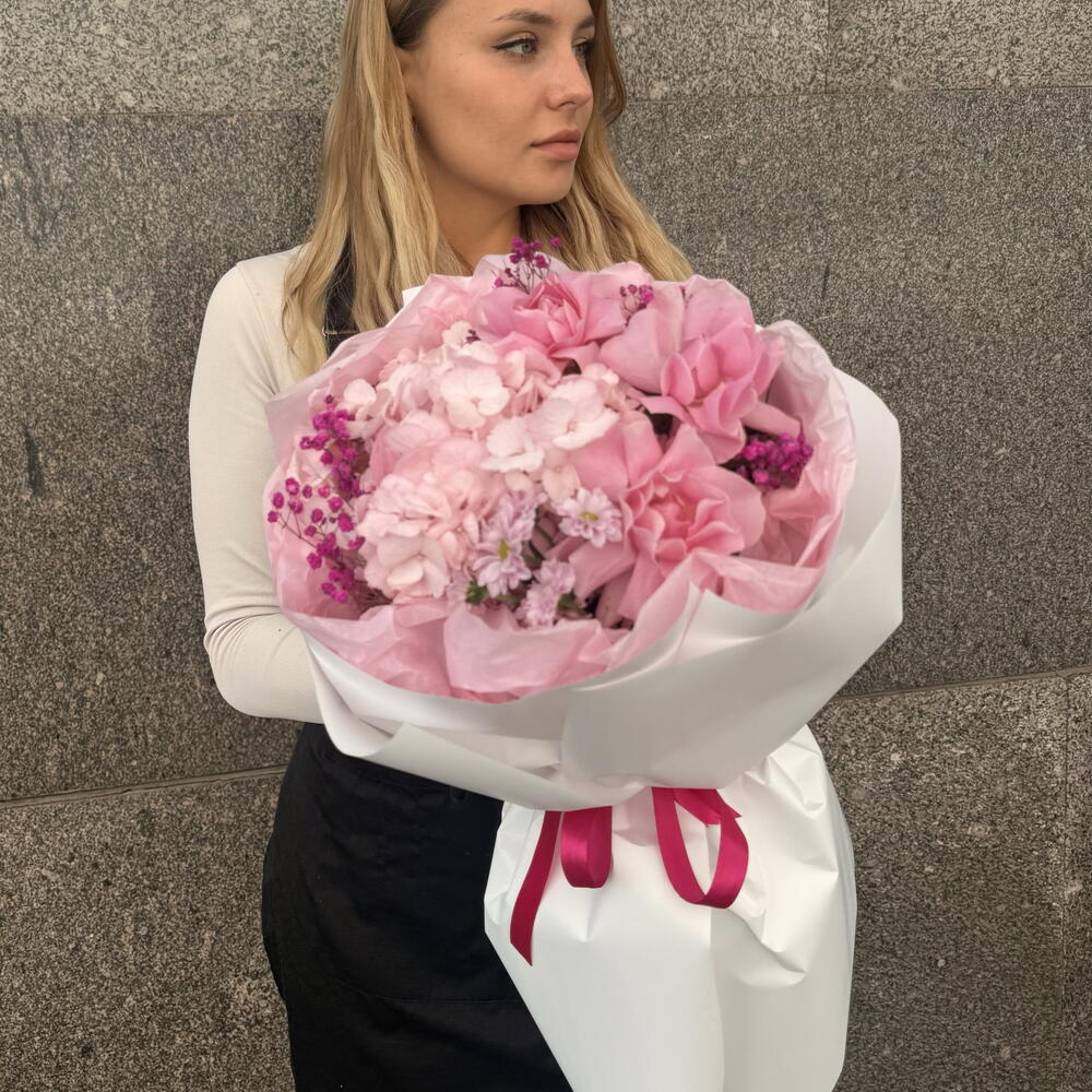 Французская Роза 🌸 Гортензия 💕 Гипсофила🥰