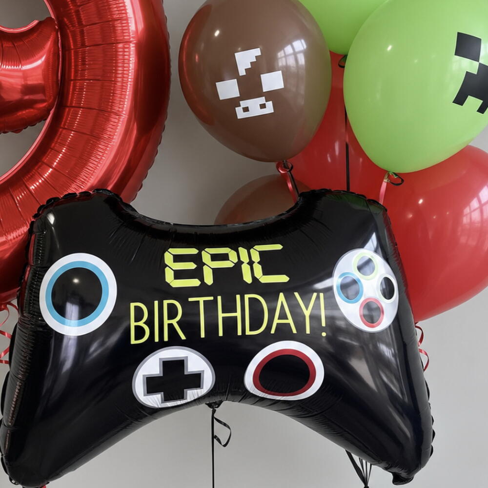 🎮 Набор шаров «Minecraft — Epic Birthday»