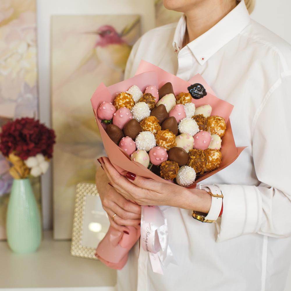 😍🍓🍫Букет из клубники в шоколаде подарок девушке