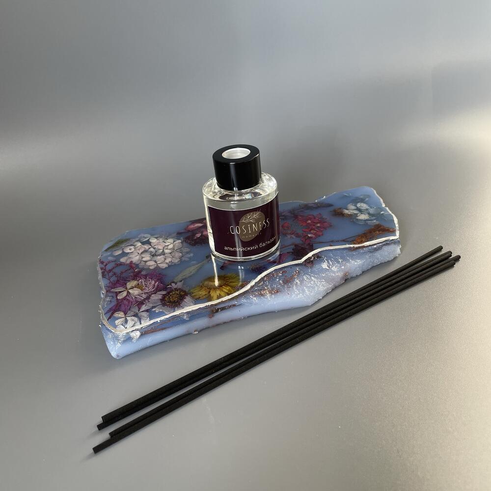Подарочный набор диффузор и подставка из эпоксидный смолы