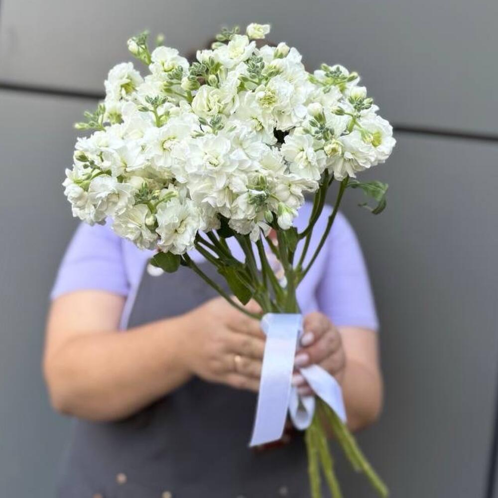 Букет из 5 ти белых маттиол