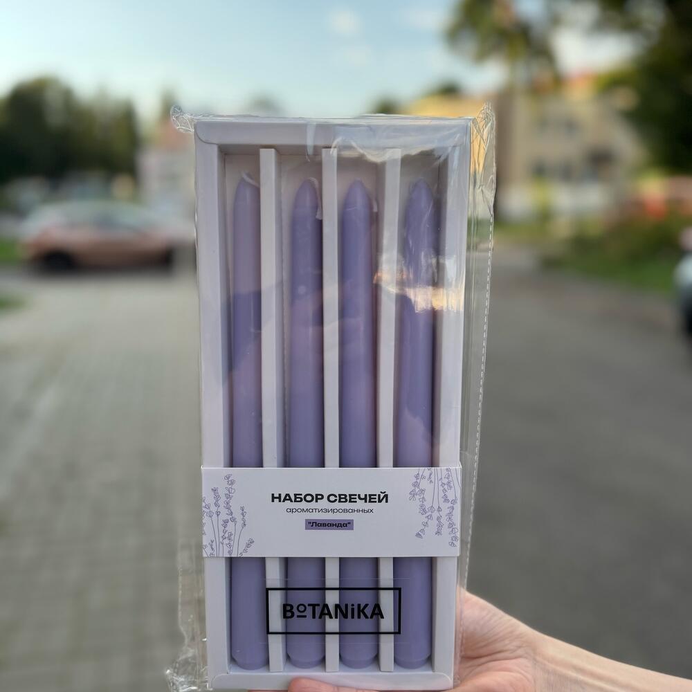 Набор из 4 столовых свечей
