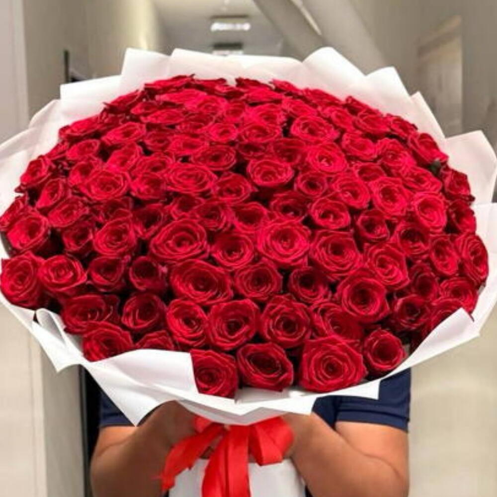 101 красная Роза букет 🌹