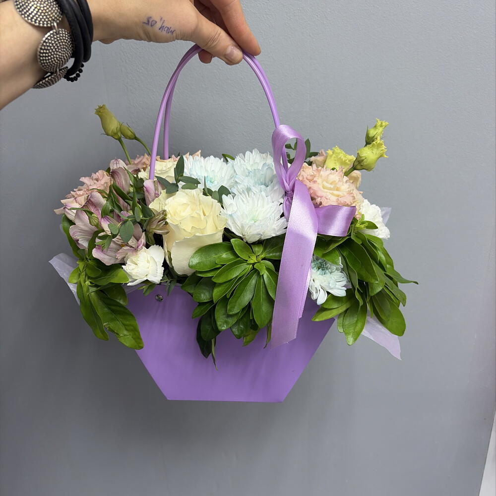 Цветы в сумке 💜💎