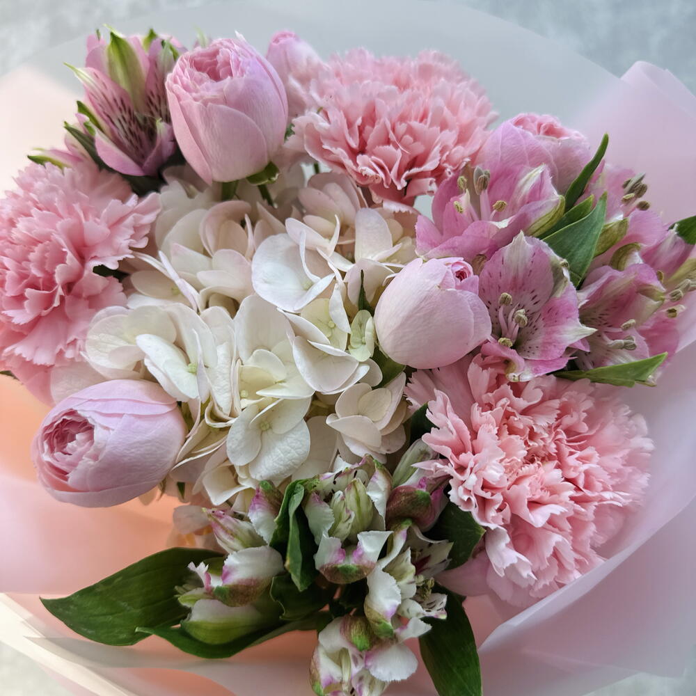 Нежно розовый букет 🌸💕🤩девушке