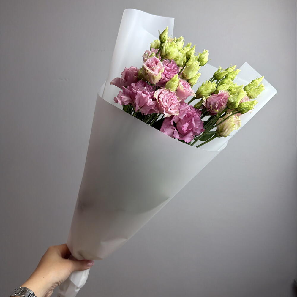 Букет из 3 розовых эустом