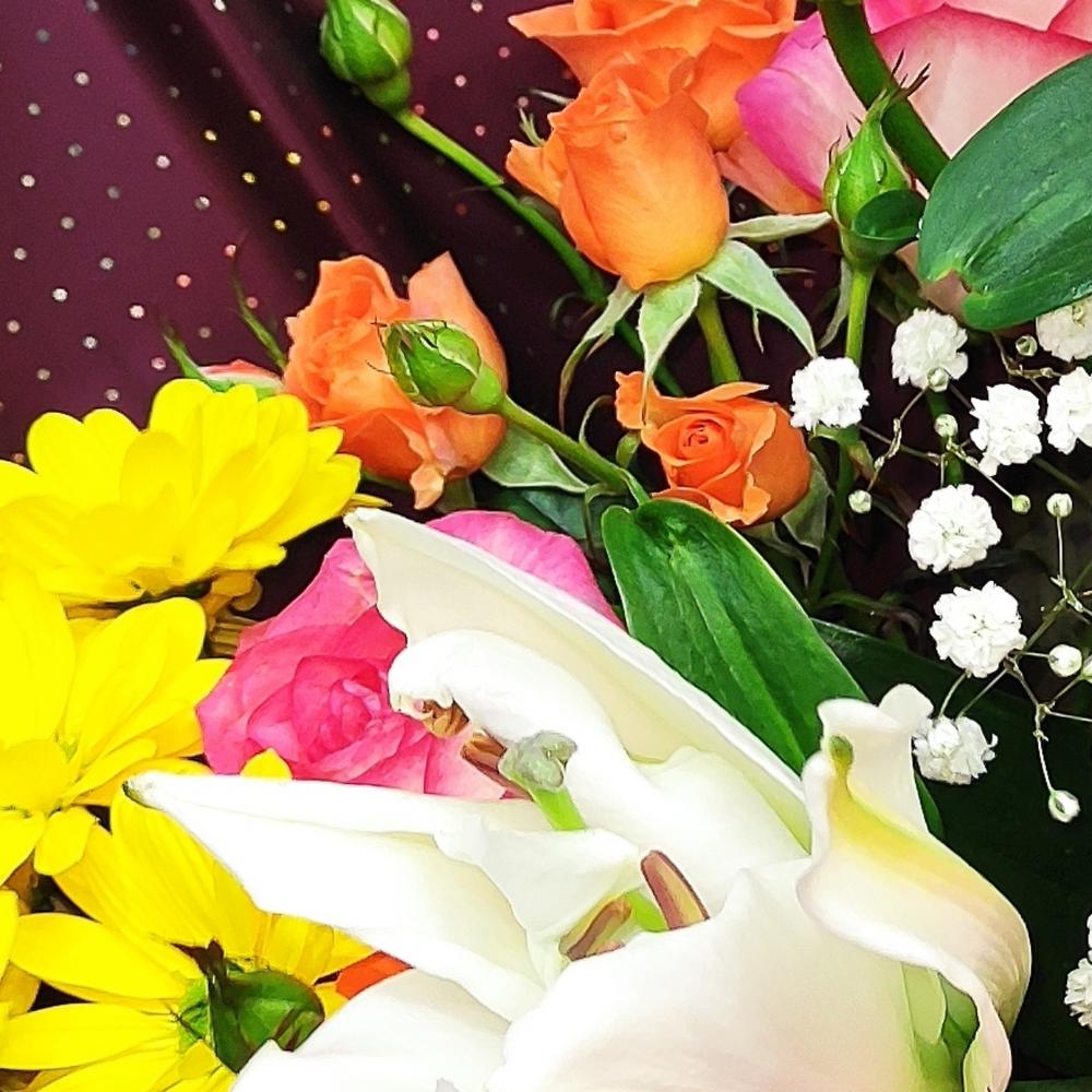 ✅ Букет лилий и роз💐