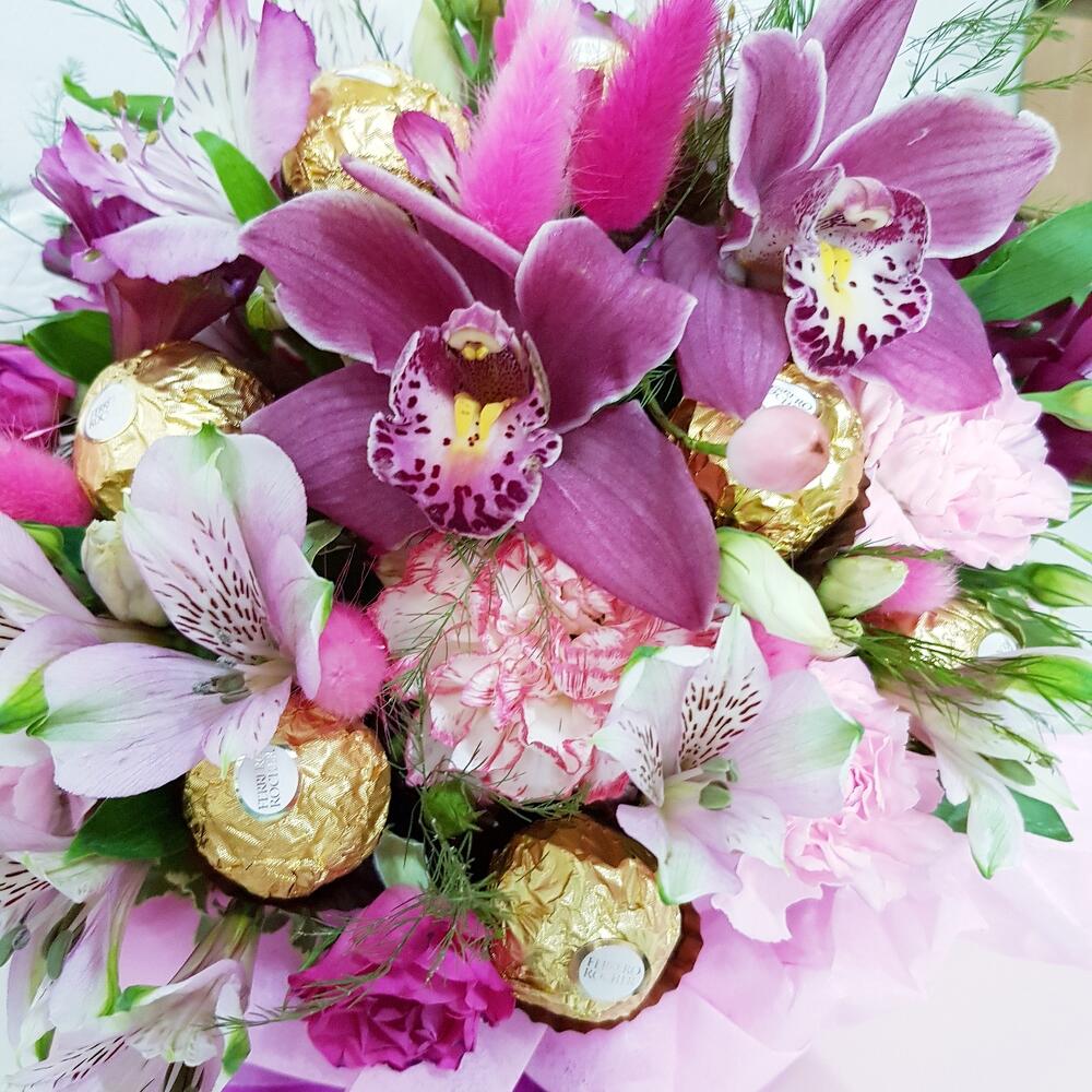 Орхидеи,  цветы, ферреро💝