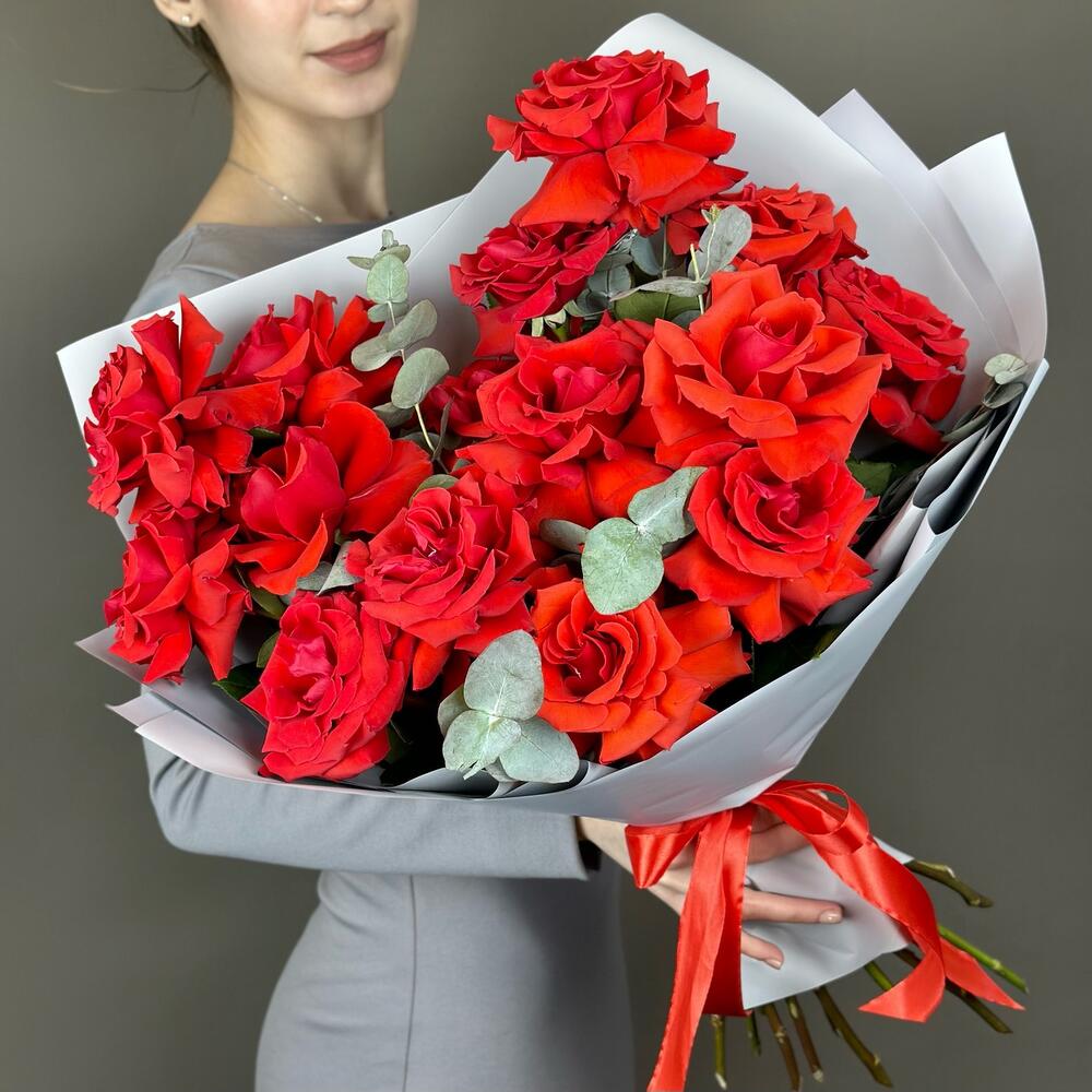 Букет французских роз, 15шт. (М013)