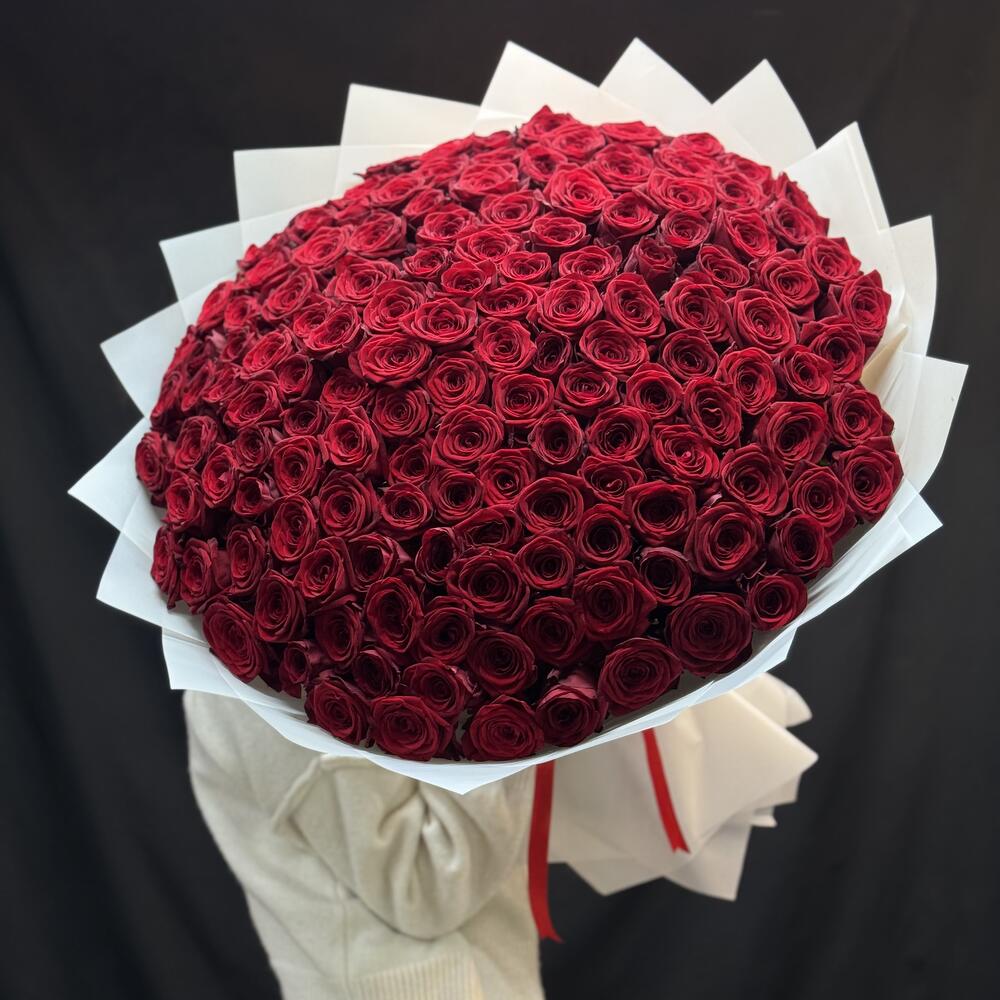 Огромный букет из 151 розы🌹