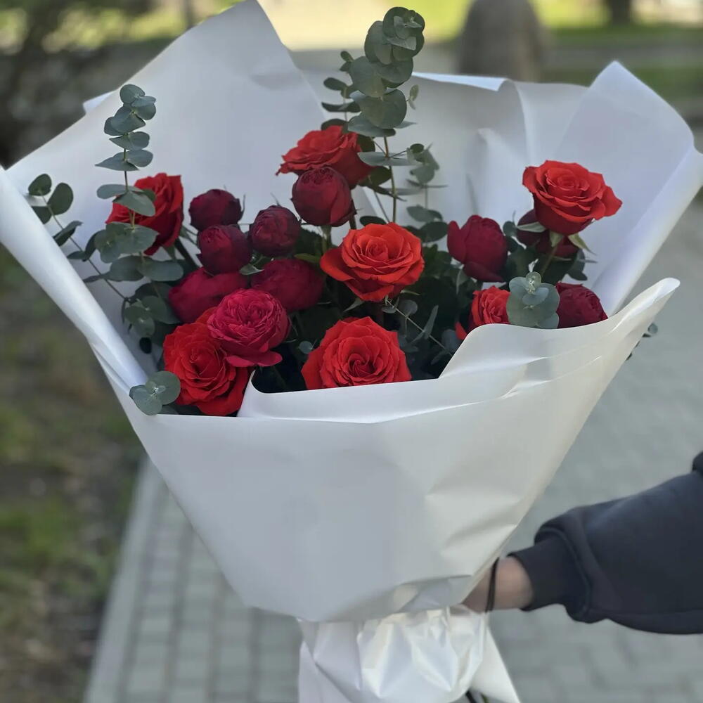 Букет "Алый закат"