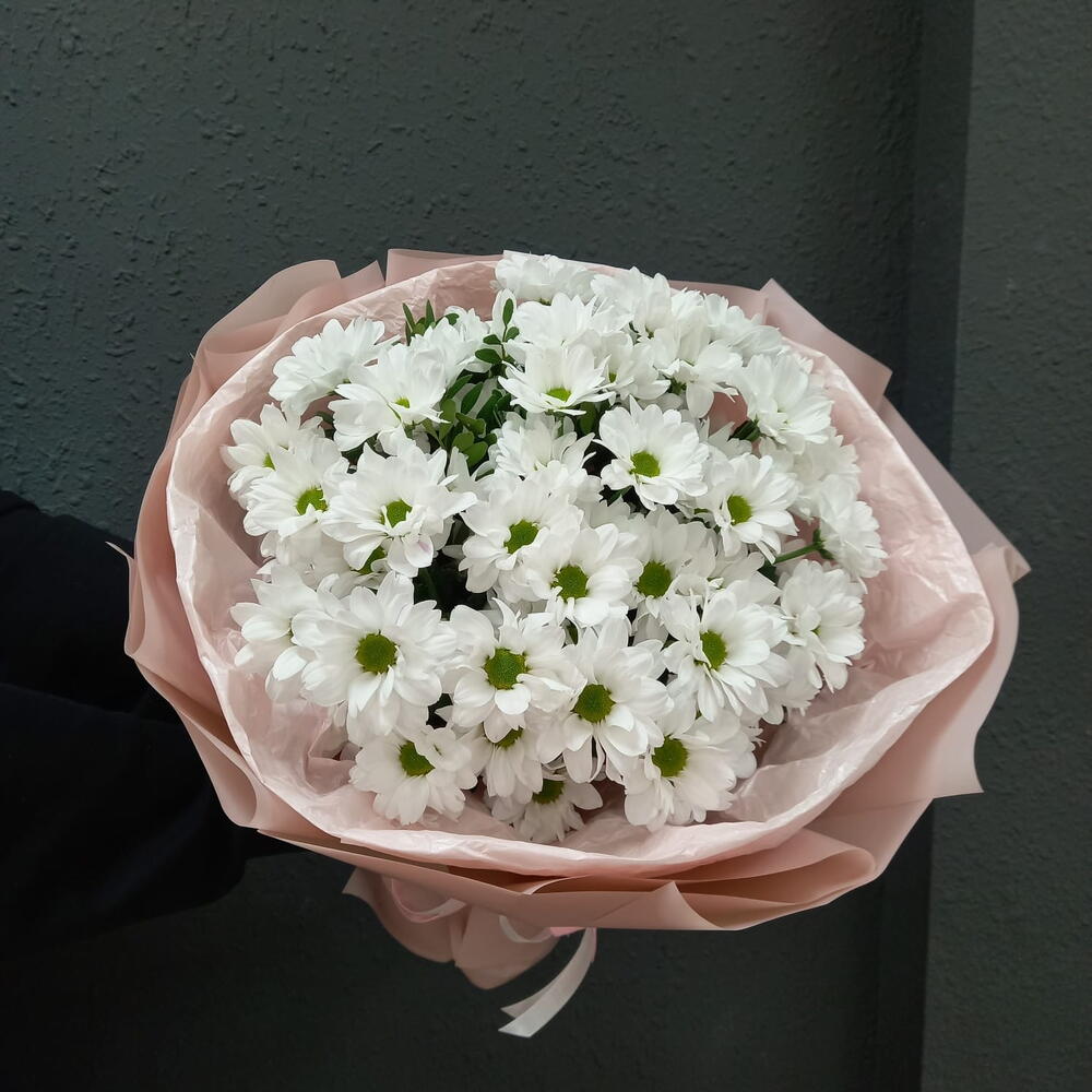 Букет с хризантемой Ромашки
