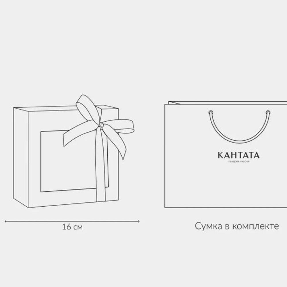 Подарочная коробка с чаем, кофе и сладостями ручной работы «Искусство комплимента»