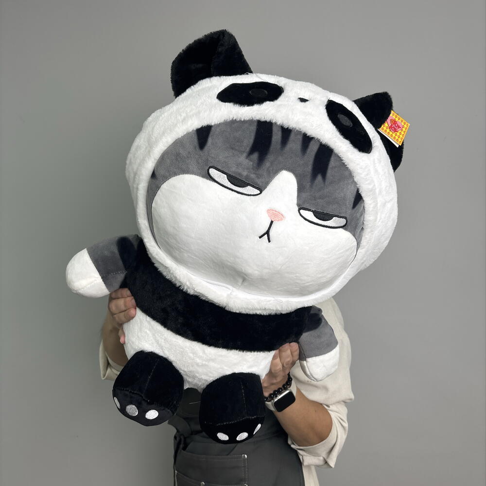 Игрушка кот в капюшоне панды