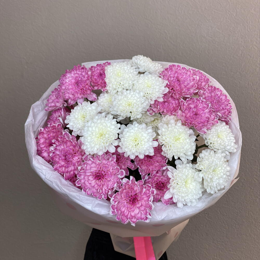 Малышка 💖Монобукет из кустовой хризантемы