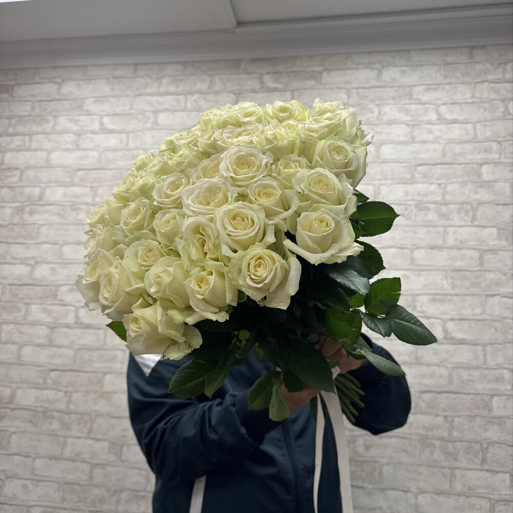 Белые розы 50см 🥰🥰🥰